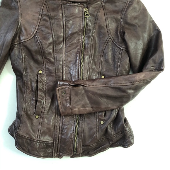 Brown Leather Jacket (M/EU28) - Picture 4 of 5